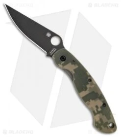 Spyderco Military Knife Digital Camo G-10 (4" Black) C36GPCMOBK
