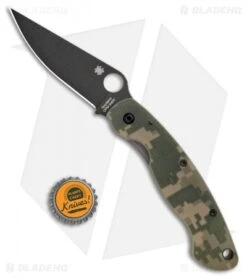 Spyderco Military Knife Digital Camo G-10 (4" Black) C36GPCMOBK -Spyderco Sales Store Spyderco Military Knife Digital Camo G 10 Black C36GPCMOBK BHQ 7161 jr bottlecap