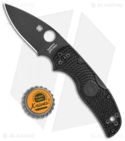 Spyderco Native 5 Lightweight Lockback Knife Black FRN (3" Black) C41PBBK5 -Spyderco Sales Store Spyderco Native 5 Lightweight LB Black FRN Black C41PBBK5 BHQ 85186 jr BOTTLECAP