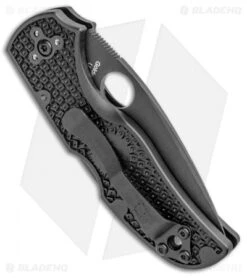 Spyderco Native 5 Lightweight Lockback Knife Black FRN (3" Black) C41PBBK5 -Spyderco Sales Store Spyderco Native 5 Lightweight LB Black FRN Black C41PBBK5 BHQ 85186 jr side