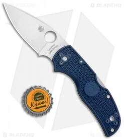 Spyderco Native 5 Lightweight Lockback Knife Blue FRN (3" Satin SPY27) C41PCBL5 -Spyderco Sales Store Spyderco Native 5 Lightweight LB Blue FRN Satin C41PCBL5 BHQ 112398 jr bottlecap 2