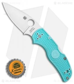 Spyderco Native 5 Lightweight Lockback Knife Teal FRN (3" Satin S90V) C41PTBL5 -Spyderco Sales Store Spyderco Native 5 Lightweight Lockback Knife Teal FRN 3 Satin S90V C41PTBL5 BHQ 116977 LS Bottlecap