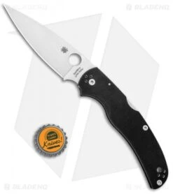 Spyderco Native Chief Lockback Knife Black G-10 (4.08" Satin) C244GP -Spyderco Sales Store Spyderco Native Chief LB Black G 10 Satin C244GP BHQ 97435 jr bottlecap