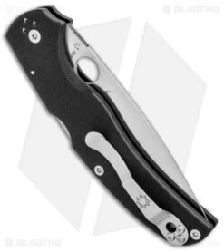 Spyderco Native Chief Lockback Knife Black G-10 (4.08" Satin) C244GP -Spyderco Sales Store Spyderco Native Chief LB Black G 10 Satin C244GP BHQ 97435 jr side