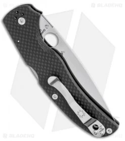 Spyderco Native Chief Lockback Knife Carbon Fiber (4.08" Satin S90V) C244CF90VP -Spyderco Sales Store Spyderco Native Chief Lockback Knife Carbon Fiber 4.08 Satin S90V C244CF90VP BHQ 112414 LS Side
