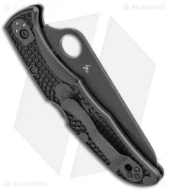 Spyderco Pacific Salt 2 Lockback Knife Black FRN (3.4" Black) C91PBBK2 -Spyderco Sales Store Spyderco Pacific Salt 2 LB Black FRN Black C91PBBK2 BHQ 106201 jr side