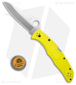 Spyderco Pacific Salt 2 Lockback Knife Yellow FRN (3.4" Satin H2) C91PYL2 -Spyderco Sales Store Spyderco Pacific Salt 2 Lockback Knife Yellow FRN 3in BHQ 112409 td size