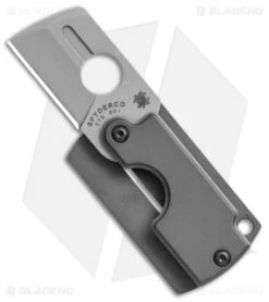 Spyderco Panchenko Dog Tag Folder Gen4 Knife (1.19" Stonewash) C188ALP