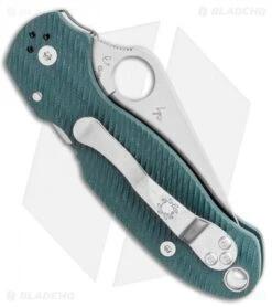 Spyderco Para 3 Compression Lock Knife Green (3" Satin S45VN) C223GPFGR -Spyderco Sales Store Spyderco Para 3 Compression Lock Knife Black 3in Satin S45VN C223GPFGR BHQ 106187 LS Side