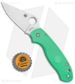 Spyderco M4 Para 3 Lightweight Compression Lock Knife Mint Green FRN (3" Satin) -Spyderco Sales Store Spyderco Para 3 Lightweight Compression Lock Sea Foam FRN Satin C223PGRM4 BHQ 126446 jr bottlecap 1