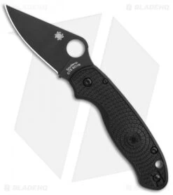 Spyderco Para 3 Lightweight Compression Lock Folding Knife Black LW (3" Black)