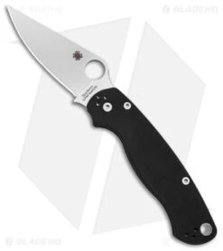 Spyderco Sales Store 22 Spyderco Paramilitary 2 Compression Lock Knife G-10 (3.4" Satin S45VN) C81GP2