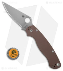 Spyderco Paramilitary 2 Knife - CPM-15V / Brown G-10 C81GPBN15V2 -Spyderco Sales Store Spyderco Paramilitary 2 Knife CPM 15 V Brown G10 BHQ 179354 td size1