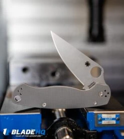 Spyderco Paramilitary 2 Knife Dark Gray G-10 (3.4" Stonewash Maxamet) C81GPDGY2 -Spyderco Sales Store Spyderco Paramilitary 2 Knife Dark Gray G 10 Satin Maxamet C81GPDGY2 BHQ 71341 kp cnc web