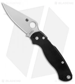 Spyderco Sales Store -Spyderco Sales Store Spyderco Paramilitary 2 Knife G 10 3.4 Satin S45VN C81GP2 BHQ 7920 LS