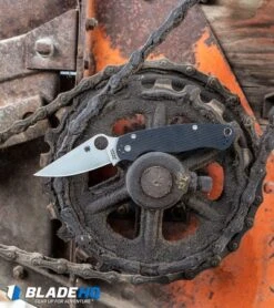 Spyderco Paramilitary 2 Knife Dark Gray G-10 (3.4" Stonewash Maxamet) C81GPDGY2 -Spyderco Sales Store Spyderco Paramilitary 2 Knife G 10 Satin S30V C81GP2 BHQ 7920 kp lifestyle web 9