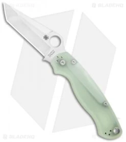 Spyderco M4 Tanto Paramilitary 2 Knife Natural G-10 (3.4" Satin) C81GM4PT2