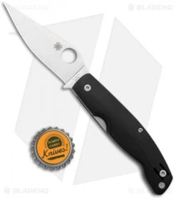 Spyderco Pattadese Liner Lock Knife Black G-10 (3.2" Satin M390) C257GP -Spyderco Sales Store Spyderco Pattadese LL Black G 10 Satin C257GP BHQ 116295 jr bottlecap