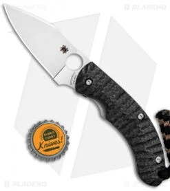 Spyderco Perrin PPT Sprint Run Knife Carbon Fiber (3.16" Satin) C135CFP -Spyderco Sales Store Spyderco Perrin PPT Sprint Run CF Satin C135CFP BHQ 78699 jr bottlecap