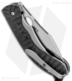 Spyderco Perrin PPT Sprint Run Knife Carbon Fiber (3.16" Satin) C135CFP -Spyderco Sales Store Spyderco Perrin PPT Sprint Run CF Satin C135CFP BHQ 78699 jr side
