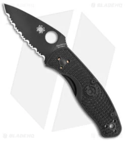 Spyderco Persistence Lightweight Liner Lock Black (2.75" Black Full Serr)