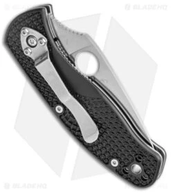 Spyderco Persistence Lightweight Liner Lock Knife Black (2.75" Satin) C136PBK -Spyderco Sales Store Spyderco Persistence Lightweight LL Black Satin BHQ 139716 jr side