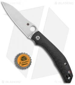 Spyderco Phillips Kapara Compression Lock Knife Carbon Fiber (3.5" Satin) -Spyderco Sales Store Spyderco Phillips Kapara Compression Lock CF Satin C241CFP BHQ 82800 jr bottlecap