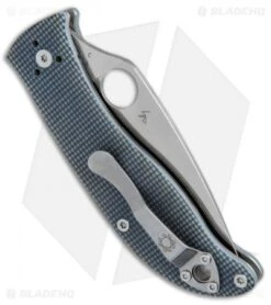 Spyderco Polestar Liner Lock Knife Gray G-10 (3.3" Satin) C220GPGY -Spyderco Sales Store Spyderco Polestar LL Gray G 10 C220GPGY BHQ 50832 jr side 2