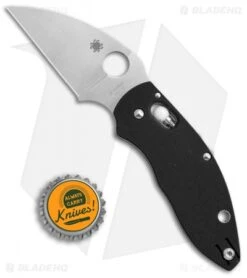Spyderco Q-Ball Bearing Lock Knife Black G-10 (2.72" Satin) C219GP -Spyderco Sales Store Spyderco Q Ball black G 10 satin C219GP BHQ 50831 er size