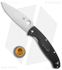 Spyderco Resilience Lightweight Liner Lock Knife Black FRN (4.25" Satin) C142PBK -Spyderco Sales Store Spyderco Resilience Lightweight LL Black FRN Satin C142PBK BHQ 125848 jr bottlecap