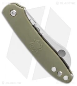 Spyderco Roadie Slip Joint Knife Olive Green FRN (2.1" Satin) C189PGR -Spyderco Sales Store Spyderco Roadie Slip Joint Knife Olive Green FRN 2.1 Satin C189PGR BHQ 121038 LS Side