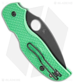 Spyderco Sage 5 Lightweight Compression Lock Knife Mint FRN (3" Black M4) BHQ -Spyderco Sales Store Spyderco Sage 5 Lightweight Compression Lock Mint FRN Black C123PGRM4BK BHQ 137712 jr side 2