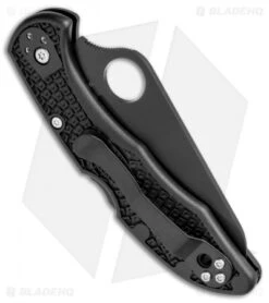 Spyderco Salt 2 Lock Back Knife Black FRN (3" Black) C88PBBK2 -Spyderco Sales Store Spyderco Salt 2 LB Black FRN Black C88PBBK2 BHQ 71339 jr side