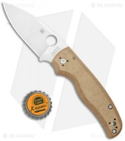 Spyderco Shaman Compression Lock Knife Brown Micarta (3.6" Satin Z-Wear) -Spyderco Sales Store Spyderco Shaman Compression Lock Brown Micarta Satin Z Wear C229MPZW BHQ 112415 jr bottlecap