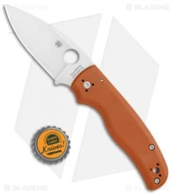 Spyderco Shaman Compression Lock Knife Orange G-10 (3.6" Satin REX 45) Sprint -Spyderco Sales Store Spyderco Shaman Compression Lock Orange G 10 Satin C229GPBORE BHQ 106190 jr bottlecap