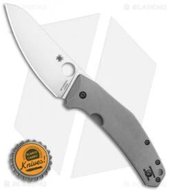 Spyderco SpydieChef Frame Lock Knife Gray Ti (3.3" Satin) C211TIP -Spyderco Sales Store Spyderco SpydieChef Frame Lock Knife Gray Ti 3.3 Satin C211TIP BHQ 36436 LS Bottlecap