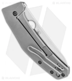 Spyderco SpydieChef Frame Lock Knife Gray Ti (3.3" Satin) C211TIP -Spyderco Sales Store Spyderco SpydieChef Frame Lock Knife Gray Ti 3.3 Satin C211TIP BHQ 36436 LS Side
