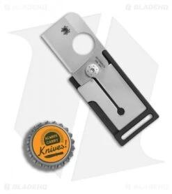 Spyderco Squarehead Lightweight Liner Lock Knife Black FRN (1.3" Satin) C193PBK -Spyderco Sales Store Spyderco Squarehead Lightweight black FRN satin BHQ 77308 er bottlecap