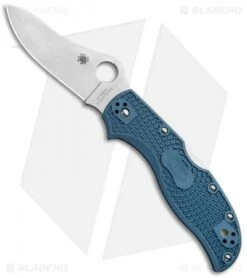 Spyderco Sales Store 33 Spyderco Stretch 2 LW Sprint Run Knife Blue FRN (3.4" Satin V-Toku2) C90FPBLE2
