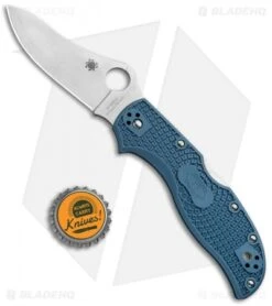 Spyderco Stretch 2 LW Sprint Run Knife Blue FRN (3.4" Satin V-Toku2) C90FPBLE2 -Spyderco Sales Store Spyderco Stretch 2 LW Sprint Run Blue FRN Satin V Toku2 C90FPBLE2 BHQ 78698 jr bottlecap