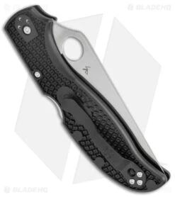 Spyderco Stretch 2 XL Lockback Knife Black FRN (4" Satin) C258PBK -Spyderco Sales Store Spyderco Stretch 2 XL LB Black FRN Satin C258PBK BHQ 139720 jr side