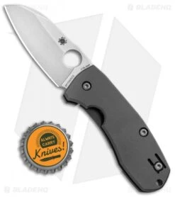 Spyderco Techno 2 Frame Lock Knife Titanium (2.55" Stonewash) C158TIP2 -Spyderco Sales Store Spyderco Techno 2 FL Ti SW C158TIP2 BHQ 80867 jr bottlecap