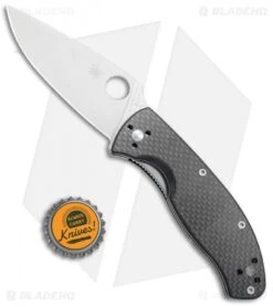 Spyderco Tenacious Folding Knife Carbon Fiber/G-10 (3.375" Satin) C122CFP -Spyderco Sales Store Spyderco Tenacious CF G 10 Satin SC122CFP BHQ 76659 jr bottlecap