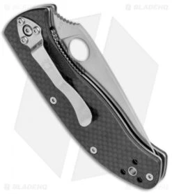 Spyderco Tenacious Folding Knife Carbon Fiber/G-10 (3.375" Satin) C122CFP -Spyderco Sales Store Spyderco Tenacious CF G 10 Satin SC122CFP BHQ 76659 jr side