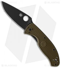 Spyderco Tenacious Lightweight Folding Knife OD Green FRN (3.4" Black)