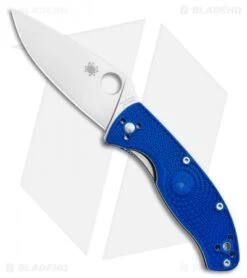 Spyderco Tenacious Lightweight Blue FRN Knife (3.4" Satin S35VN) C122PBL