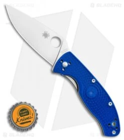 Spyderco Tenacious Lightweight Blue FRN Knife (3.4" Satin S35VN) C122PBL -Spyderco Sales Store Spyderco Tenacious Lightweight Blue FRN Knife 3.4 Satin S35VN C122PBL BHQ 116282 LS Bottlecap