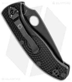 Spyderco Tenacious Lightweight Knife FRN (3.375" Black Full Serr) C122SBBK -Spyderco Sales Store Spyderco Tenacious Lightweight FRN Black Full Serr C122SBBK BHQ 106185 jr side