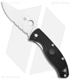 Spyderco Tenacious Lightweight Folding Knife FRN (3.375" Satin Serr) C122PSBK