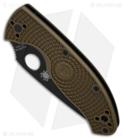 Spyderco Tenacious Lightweight Folding Knife OD Green FRN (3.4" Black) -Spyderco Sales Store Spyderco Tenacious Lightweight Folding Knife OD Green FRN 3in Black BHQ 120671 td spine